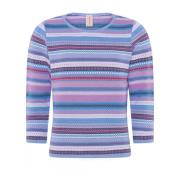 Skovhuus Randig Jacquard Pullover Blus Multicolor, Dam