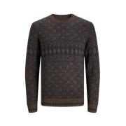 Jack & Jones Stilfull Pullover Tröja Brown, Herr