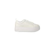 Calvin Klein Jeans Platta Låga Lace Sneakers White, Dam