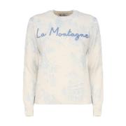 MC2 Saint Barth Vit Ull Crew Neck Sweater White, Dam