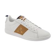 le coq sportif ita aslappnade lädersneakers för män White, Herr