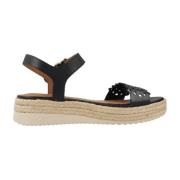 Geox Flat Sandals Black, Dam