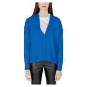 Street One Kvinnors Cardigan med knappanel Blue, Dam