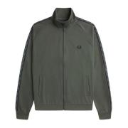 Fred Perry Kontrast Tape Track Field Jacka Green, Herr