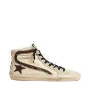 Golden Goose Slide Sneakers med Glitterstjärneapplikation Multicolor, ...