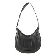 Hogan Präglad Hobo Väska Black, Dam