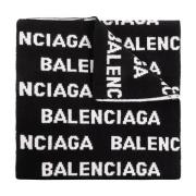 Balenciaga Vändbar ullhalsduk Black, Dam