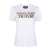 Versace Jeans Couture Vita T-shirts Polos för Kvinnor White, Dam