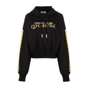 Versace Jeans Couture Svarta Sweatshirts för Kvinnor Aw23 Black, Dam
