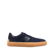 Tod's Marinblå Mocka Låga Sneakers Blue, Herr