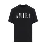 Amiri Svarta T-shirts och Polos Black, Herr