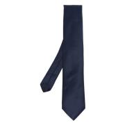 Corneliani Italiensk Sidenslips, 100% Siden Blue, Herr