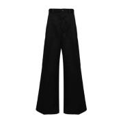 Maison Margiela Svarta Yoke Byxor Black, Dam