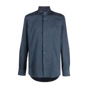 Corneliani Casual Shirts Blue, Herr