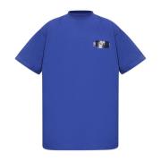 Balenciaga Gaffer Political Campaign T-Shirt Blue, Herr