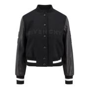 Givenchy Svart Bomberjacka i Ullmix Black, Dam