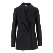 Gucci Dubbelknäppt Blazer Black, Dam