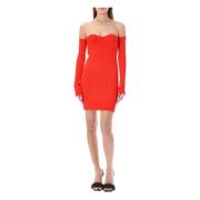 Helmut Lang Klänning M02Hw707V Red, Dam