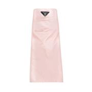 Prada Lyxig silkes taffeta jacka med logodetalj Pink, Dam