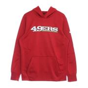 Nike NFL Wordmark Pullover Hoodie Red, Herr