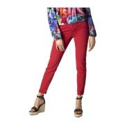 Desigual Jeans vanliga front- och bakfickor Red, Dam