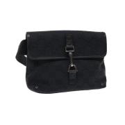 Gucci Vintage Pre-owned Canvas gucci-vskor Black, Dam