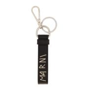 Marni Nyckelring med logotyp Black, Dam