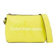Calvin Klein Sculpted Gul Crossbody Väska Yellow, Dam