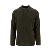 Emporio Armani Grön Polo i Regular Fit med Tyg Green, Herr