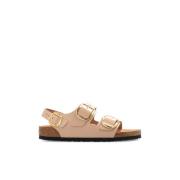 Birkenstock ‘Milano Big Buckle’ sandaler Beige, Dam