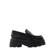 Alexander Wang Punk-inspirerade Platform Loafers i Svart Läder Black, ...