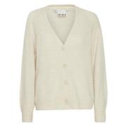 Ichi Höst/Vinter Dam Cardigan Beige, Dam