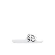 Versace Jeans Couture Gummisandaler White, Dam