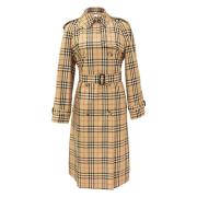 Burberry Arkiv Beige Trenchcoat Beige, Dam