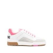 Moschino Vita Sneakers med Signatur Teddy Bear Motiv White, Dam