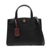 Tory Burch Svart Liten Satchel Black, Dam