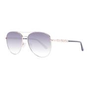 Guess Roséguld Aviator Solglasögon Pink, Dam