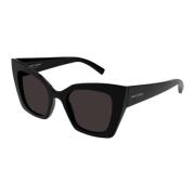 Saint Laurent Bold Svarta Cat Eye Solglasögon Black, Dam