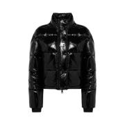 Courrèges Blank Vinyl Bomberjacka Black, Dam