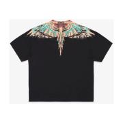 Marcelo Burlon Grizzly Wings T-shirt Svart Orange Black, Herr