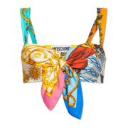 Moschino Mönstrad linne Multicolor, Dam