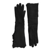 Dolce & Gabbana Läderpäls Handskar med Kashmirfoder Black, Herr