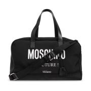 Moschino Duffelväska med logotyp Black, Herr