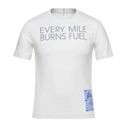 Alexander McQueen Vit Logotyp T-shirt för Män White, Herr