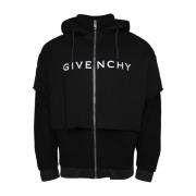 Givenchy Svart Bomullshuvtröja Black, Herr