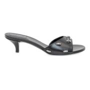 Givenchy Svarta Slip-On Skor med Show Häl Black, Dam