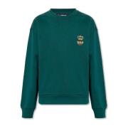 Dolce & Gabbana Grön Sweatshirt med Broderidetalj Green, Herr