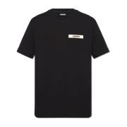 Jacquemus T-shirt med logotyp Black, Herr