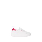 Twinset Plattformsneakers i Läder White, Dam