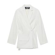 Jacquemus Vita Jackor med 3,5 cm Klack White, Dam